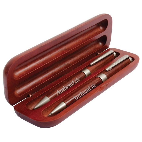 Gift set that includes a pen, a mechanical pencil and a... from ASI 42920 Busrel Inc