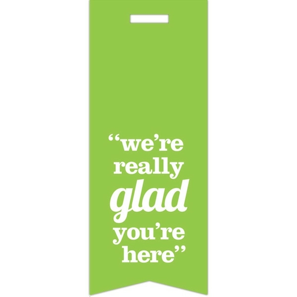 TeslinA® .010" thick 3" x 3" badge ribbon in assorted shapes... from ASI 59080 Halls & Company