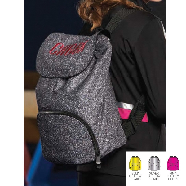 silver glitter backpack