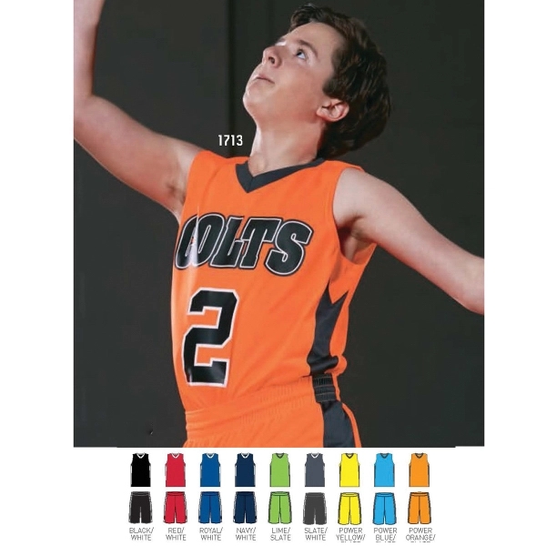 Adult jersey made of 100% polyester knit with moisture wicking and... from ASI 37461 Augusta Sportswear