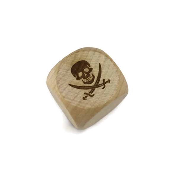 25 mm wood dice with rounded corners and optional laser engraved... from ASI 72657 Active Life Promo / Apres Ski Ingrain Promo