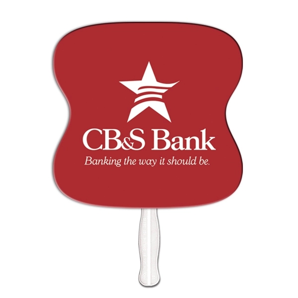 Hourglass shape fan  is heavy 22 pt. high density white... from ASI 67620 Lion Circle Corp / Lion/Circle