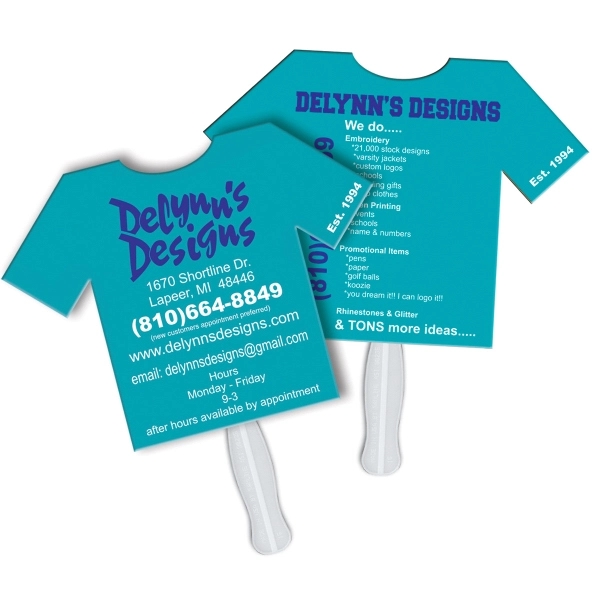 T-Shirt double side liquid laminated offset sandwich fan with high gloss... from ASI 67620 Lion Circle Corp / Lion/Circle