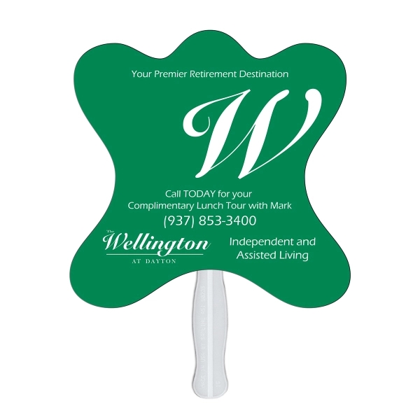 Jack shaped fan made with heavy 22 pt. high density white... from ASI 67620 Lion Circle Corp / Lion/Circle