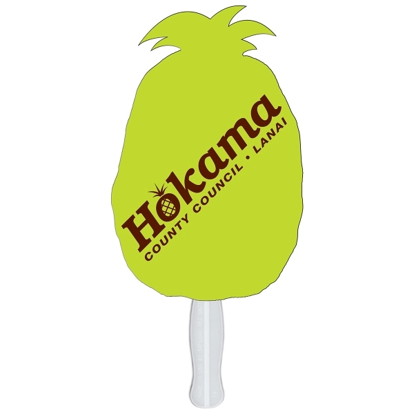 Pineapple shaped fan made with heavy 22 pt. high density white... from ASI 67620 Lion Circle Corp / Lion/Circle