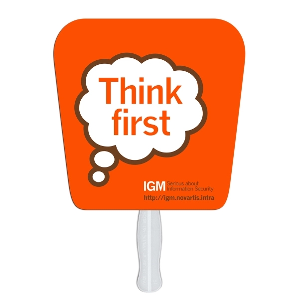 Tapered square shaped fan made with heavy 22 pt. high density... from ASI 67620 Lion Circle Corp / Lion/Circle