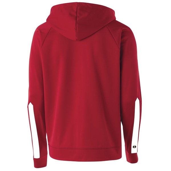 Polyester performance fleece hoodie for adults with raglan sleeves, matching self-cuffs... from ASI 37461 Augusta Sportswear / Holloway® Holloway Sportswear