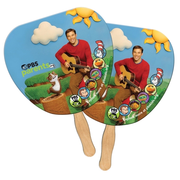 Palm leaf double side liquid laminated offset sandwiched fan with high... from ASI 67620 Lion Circle Corp / Lion/Circle