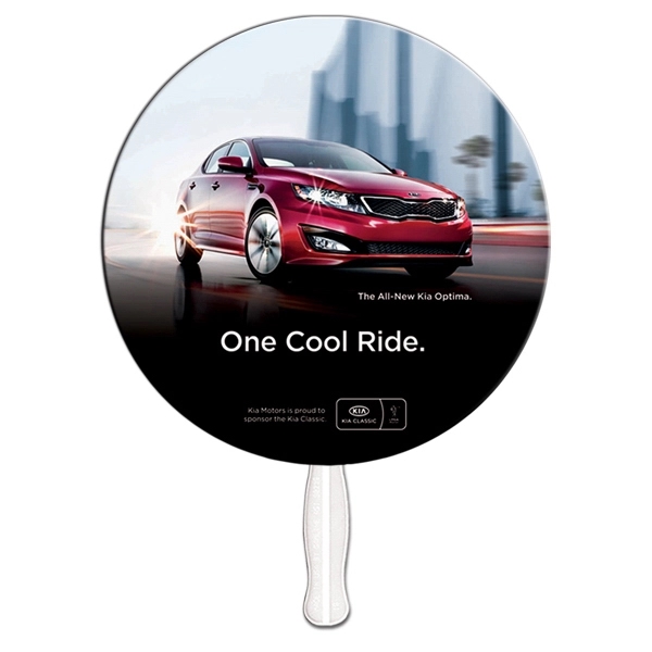 Circle shape fan  is heavy 22 pt. high density white... from ASI 67620 Lion Circle Corp / Lion/Circle