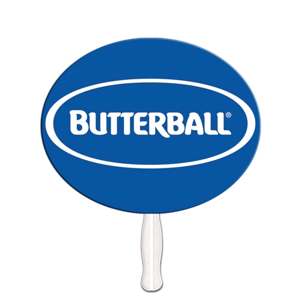 Oval shape fan  is heavy 22 pt. high density white... from ASI 67620 Lion Circle Corp / Lion/Circle