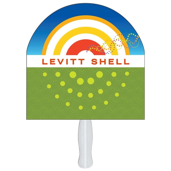 Half moon shaped digital economy fans with double sided film lamination.... from ASI 67620 Lion Circle Corp / Lion/Circle