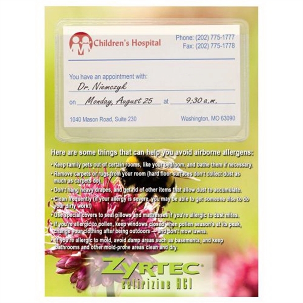 4 1/4" x 5 3/4" pocket magnet with clear vinyl pocket... from ASI 68507 The Magnet Group / Magnet LLC™