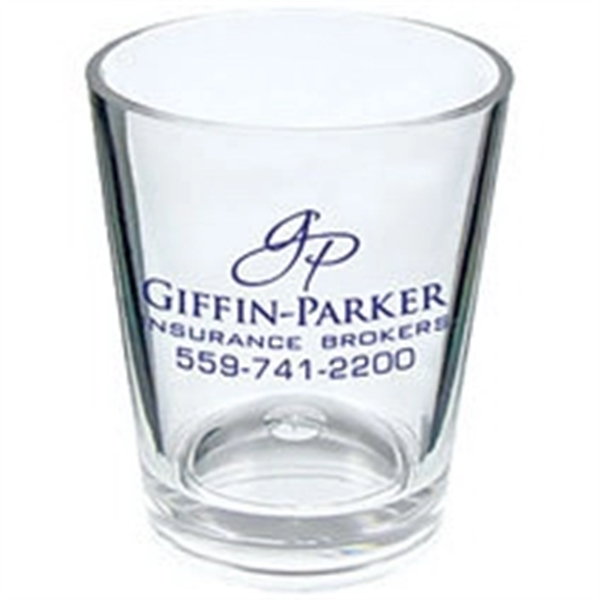 1.25 oz. Clear Plastic Shot Glass, USA made of rugged crystal... from ASI 61952 Howw Mfg Co Inc / Howw USA