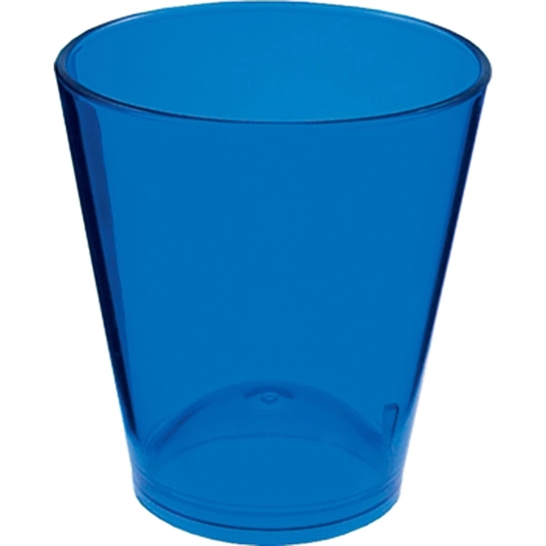 1.5 oz. Colored Plastic Shot Glass, USA made of rugged Styrene... from ASI 61952 Howw Mfg Co Inc / Howw USA