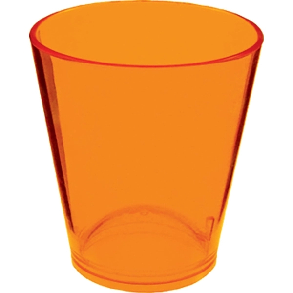1.5 oz. Colored Plastic Shot Glass, USA made of rugged Styrene... from ASI 61952 Howw Mfg Co Inc / Howw USA