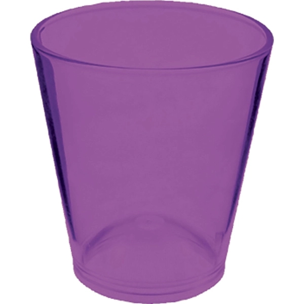 1.5 oz. Colored Plastic Shot Glass, USA made of rugged Styrene... from ASI 61952 Howw Mfg Co Inc / Howw USA