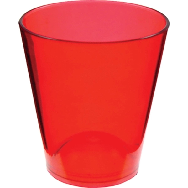 1.5 oz. Colored Plastic Shot Glass, USA made of rugged Styrene... from ASI 61952 Howw Mfg Co Inc / Howw USA
