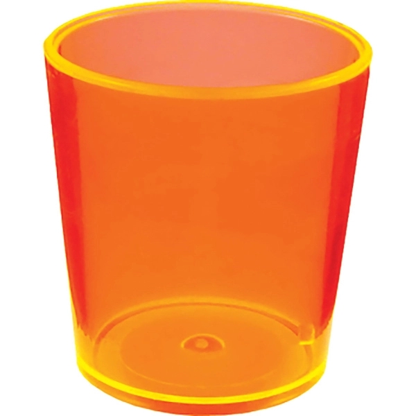 2 oz. Colored Plastic Shot Glass, USA made of rugged Styrene... from ASI 61952 Howw Mfg Co Inc / Howw USA
