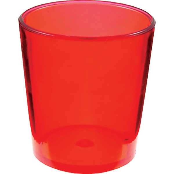 2 oz. Colored Plastic Shot Glass, USA made of rugged Styrene... from ASI 61952 Howw Mfg Co Inc / Howw USA