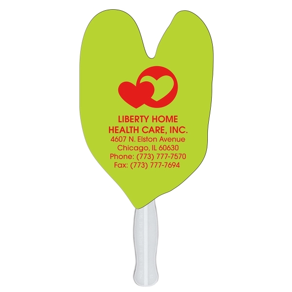 Caladium leaf shaped digital economy fans with double sided film lamination.... from ASI 67620 Lion Circle Corp / Lion/Circle