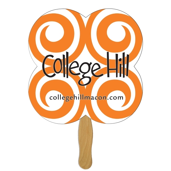 Clover shaped digital economy fans with double sided film lamination.... from ASI 67620 Lion Circle Corp / Lion/Circle