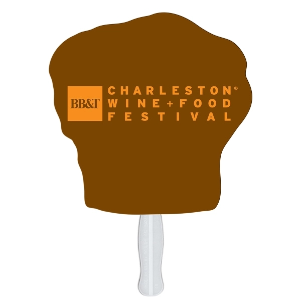 Chef hat shaped digital economy fans with double sided film lamination.... from ASI 67620 Lion Circle Corp / Lion/Circle