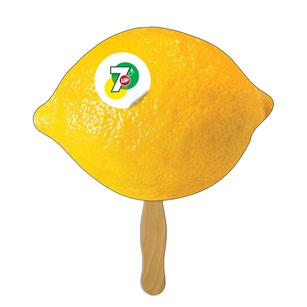Lemon/Lime shaped digital economy fans with double sided film lamination.... from ASI 67620 Lion Circle Corp / Lion/Circle
