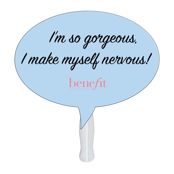 Thought bubble shaped digital economy fans with double sided film lamination.... from ASI 67620 Lion Circle Corp / Lion/Circle