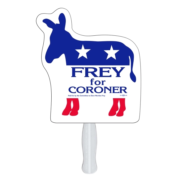 Donkey shaped digital economy fans with double sided film lamination.... from ASI 67620 Lion Circle Corp / Lion/Circle