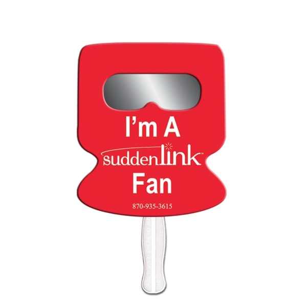 Computer shape hand held fan with see through smoked film.... from ASI 67620 Lion Circle Corp / Lion/Circle