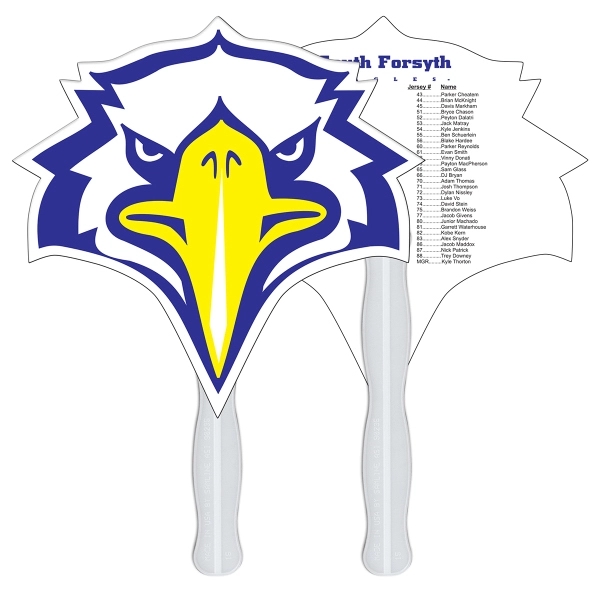 Bird shaped digital economy fans with double sided film lamination.... from ASI 67620 Lion Circle Corp / Lion/Circle