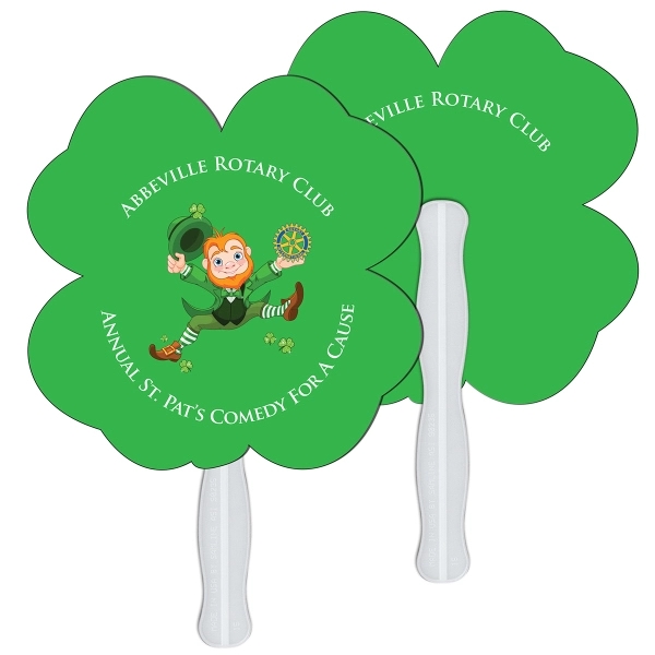 Clover shape digital econo fan with wooden stick.... from ASI 67620 Lion Circle Corp / Lion/Circle