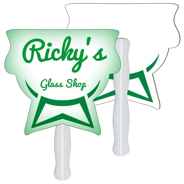 Chalice shaped digital economy fans with double sided film lamination.... from ASI 67620 Lion Circle Corp / Lion/Circle