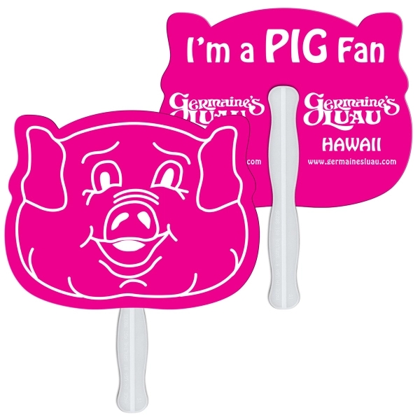 Animal head shaped digital economy fans with double sided film lamination.... from ASI 67620 Lion Circle Corp / Lion/Circle