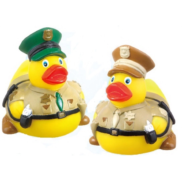 Rubber Park Ranger Duck, balanced and weighted for floating... from ASI 31977 Adline Industries Inc