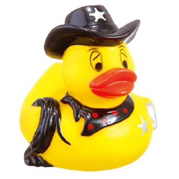 Rubber Western Sheriff Duck, Balanced and Weighted for Floating... from ASI 31977 Adline Industries Inc