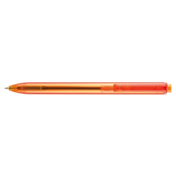 Celina clear clip-action pen with a one-piece barrel, color-matched see-through, opaque... from ASI 82498 RiteLine LLC