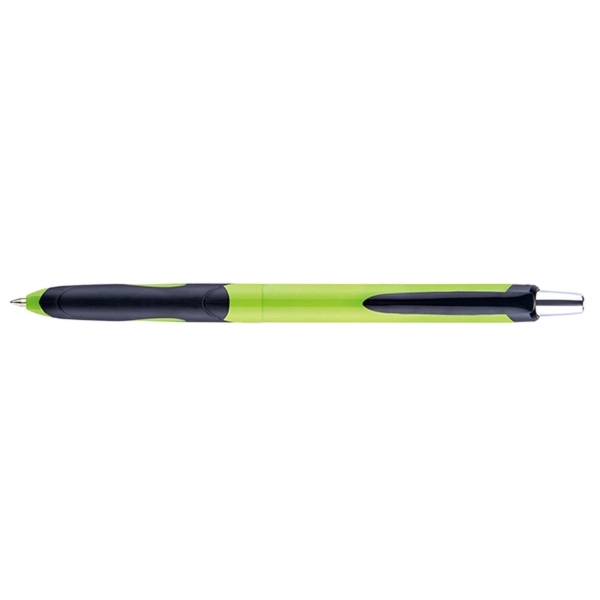 Del Rio Vivid plunger-action pen with an opaque colored barrel and... from ASI 82498 RiteLine LLC