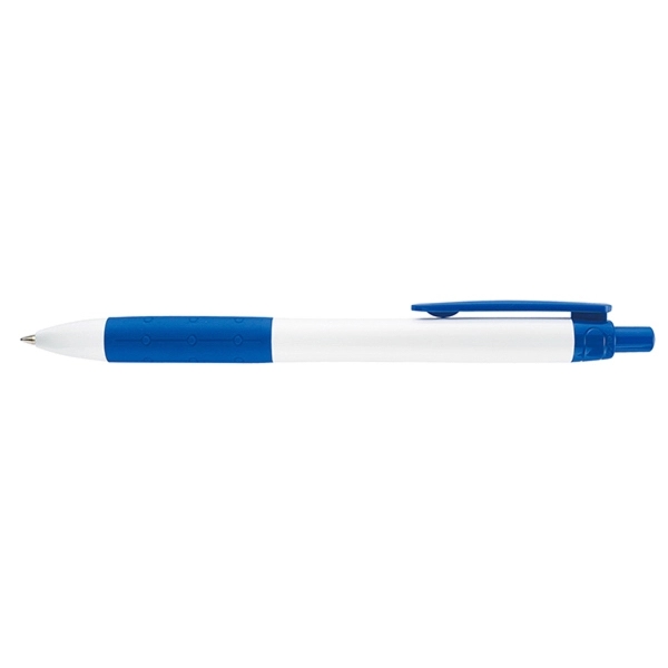 Retractable style pen with bright white barrel and tip, black ink... from ASI 82498 RiteLine LLC