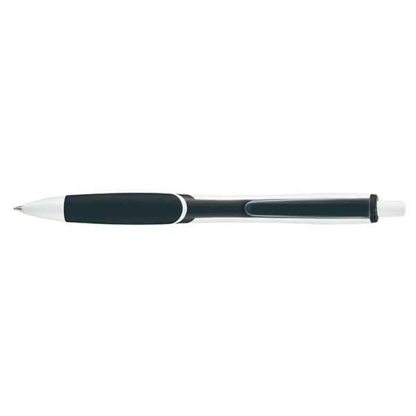 Hico Prime plunger-action pen with a bright white contoured barrel, tip... from ASI 82498 RiteLine LLC