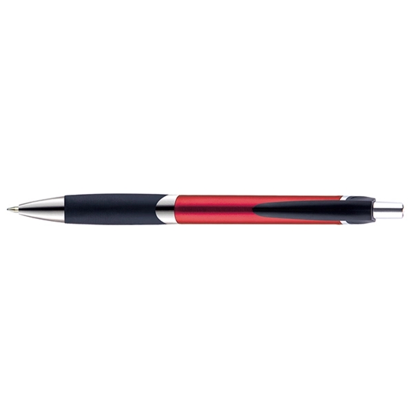 Osage plunger-action pen with a contoured, metallic barrel, chrome tip, plunger... from ASI 82498 RiteLine LLC
