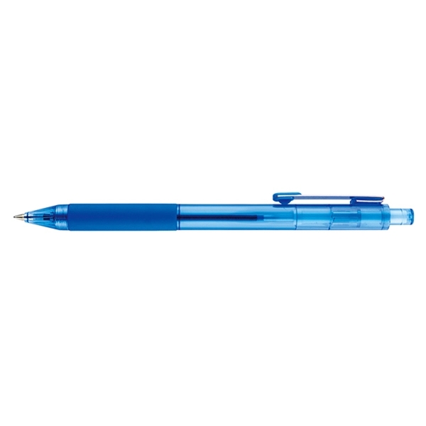 Shiner clear plunger-action pen with a translucent barrel, tip, and plunger... from ASI 82498 RiteLine LLC