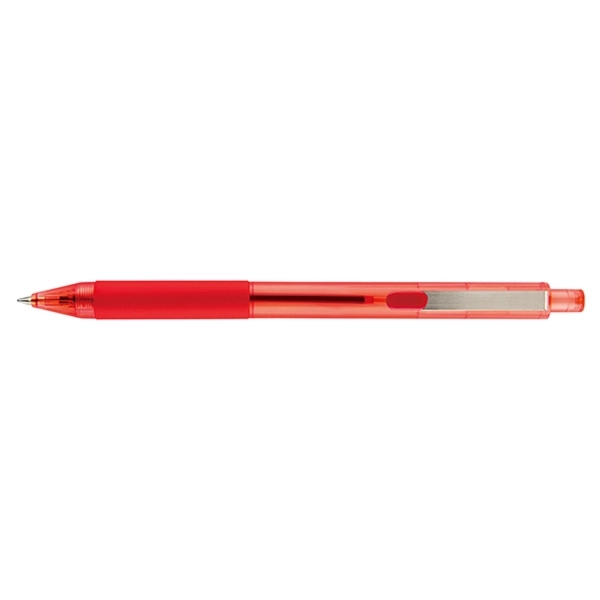 Shiner clear plunger-action pen with a translucent barrel, tip, and plunger... from ASI 82498 RiteLine LLC