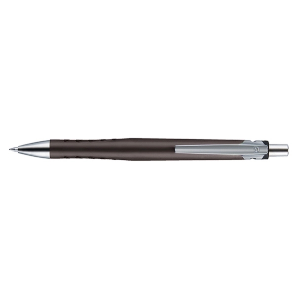 Plano Shine plunger-action pen with a glossy metallic barrel, show-through grips,... from ASI 82498 RiteLine LLC
