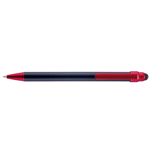 Metallic pen with retractable clip action mechanism, black ink and matte... from ASI 82498 RiteLine LLC