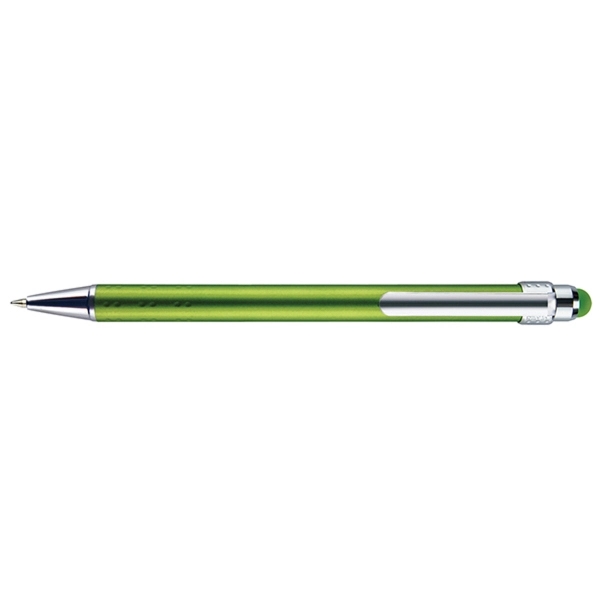 Retractable style pen with metallic barrel, satin finish and color-matched stylus;... from ASI 82498 RiteLine LLC