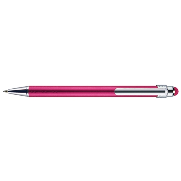 Retractable style pen with metallic barrel, satin finish and color-matched stylus;... from ASI 82498 RiteLine LLC
