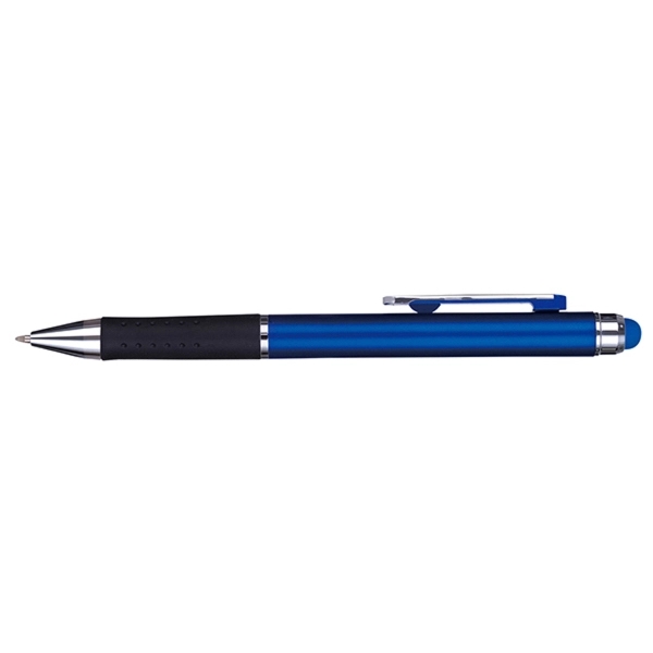 Laredo stylus clip-action pen with a metallic barrel featuring a color-matched... from ASI 82498 RiteLine LLC