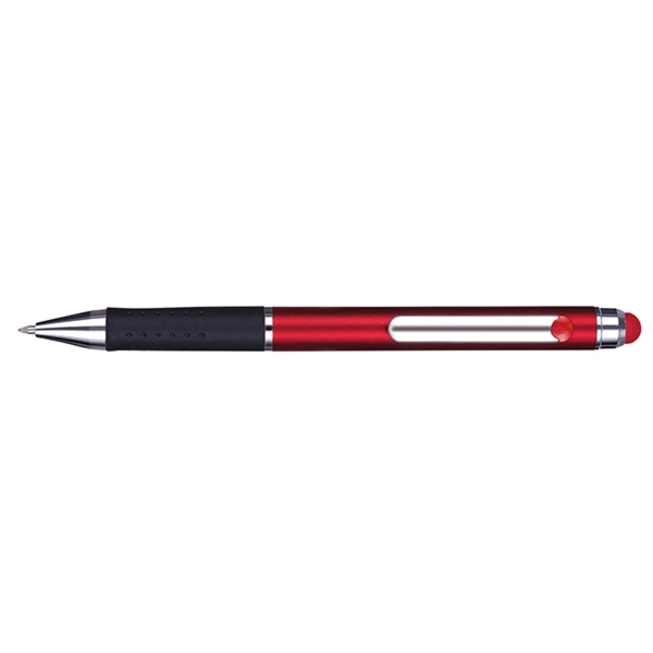 Laredo stylus clip-action pen with a metallic barrel featuring a color-matched... from ASI 82498 RiteLine LLC