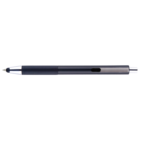Shiner plunger-action stylus pen with a straight, metallic barrel featuring a... from ASI 82498 RiteLine LLC